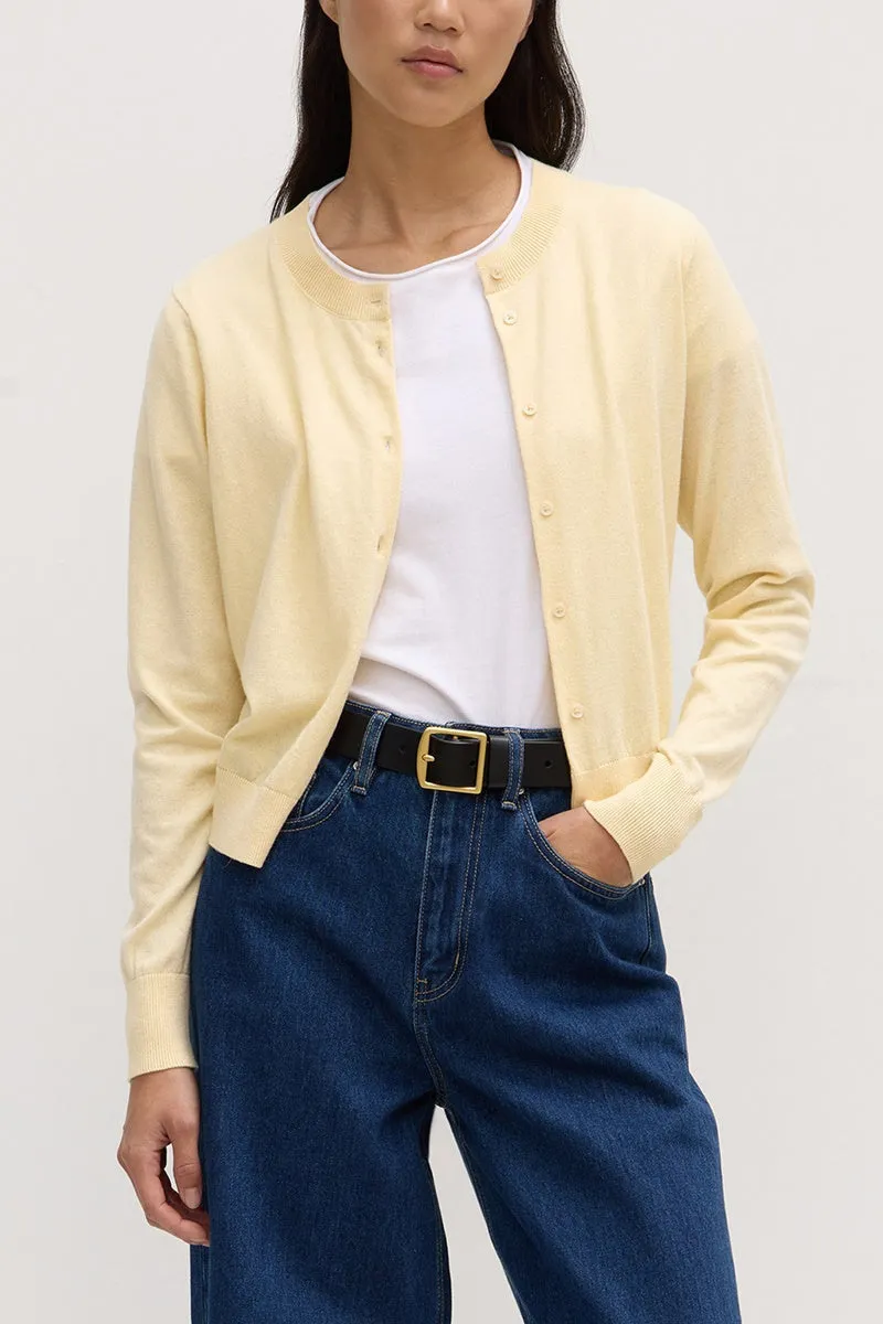 Assembly Label - Semra Cotton Cashmere Cardigan - Chamomile