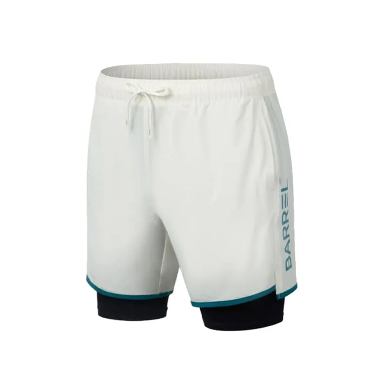Barrel Men Vibe 4" Leggings Shorts-IVORY