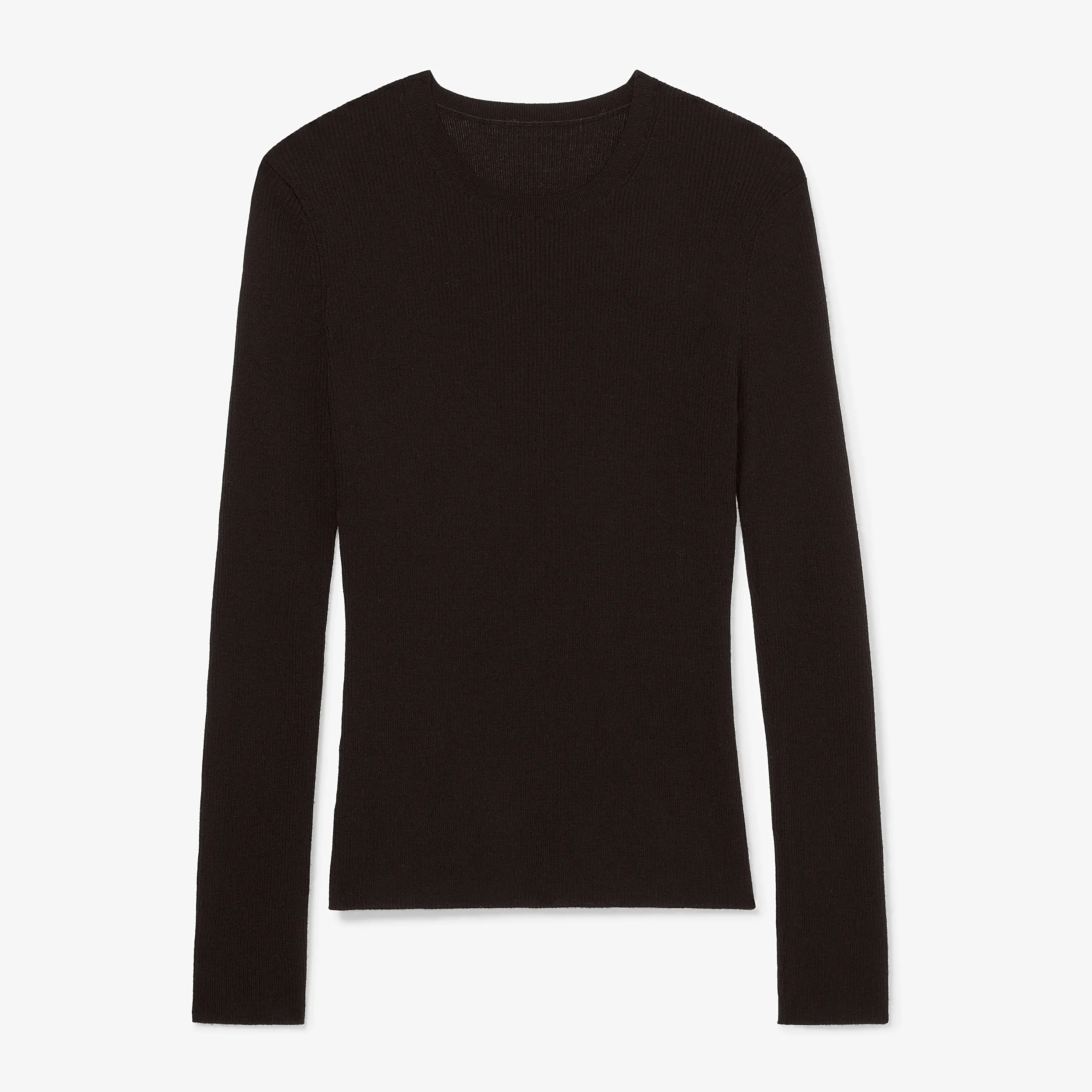 Beck Sweater - Ribbed Merino  :: Black