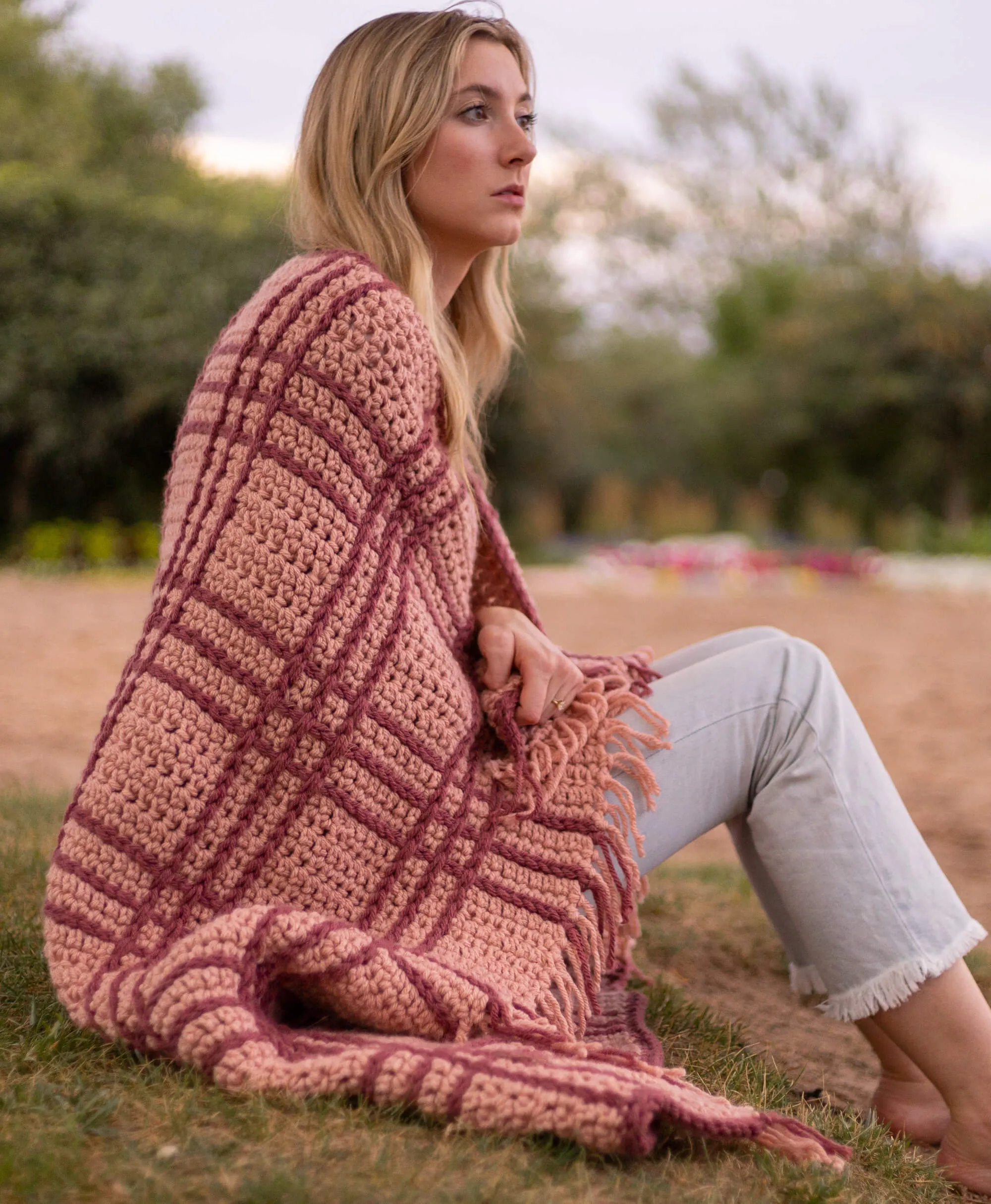 Crochet Kit - Heritage Plaid Blanket