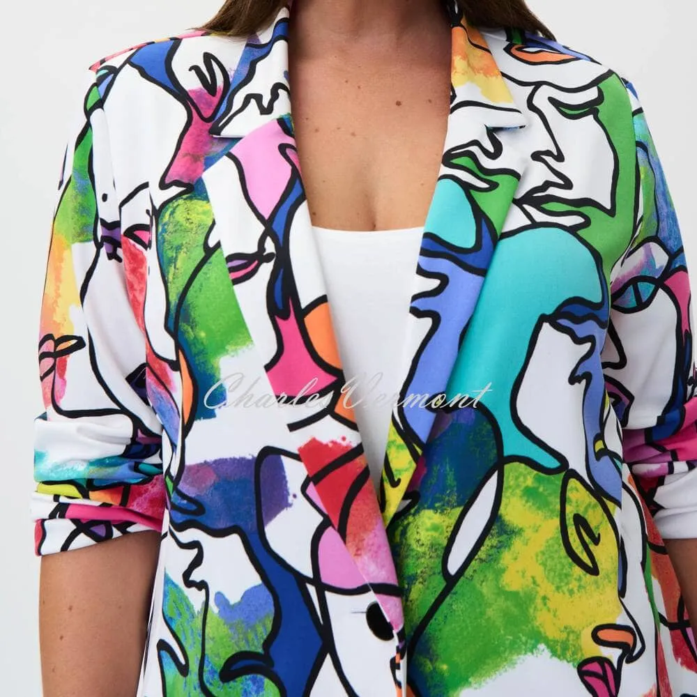 Joseph Ribkoff Face Print Blazer Jacket - Style 232228
