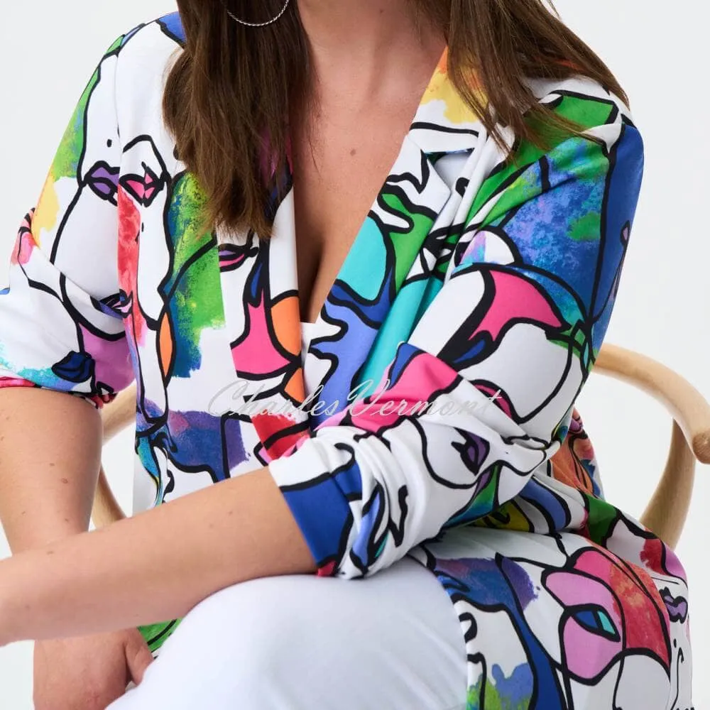 Joseph Ribkoff Face Print Blazer Jacket - Style 232228