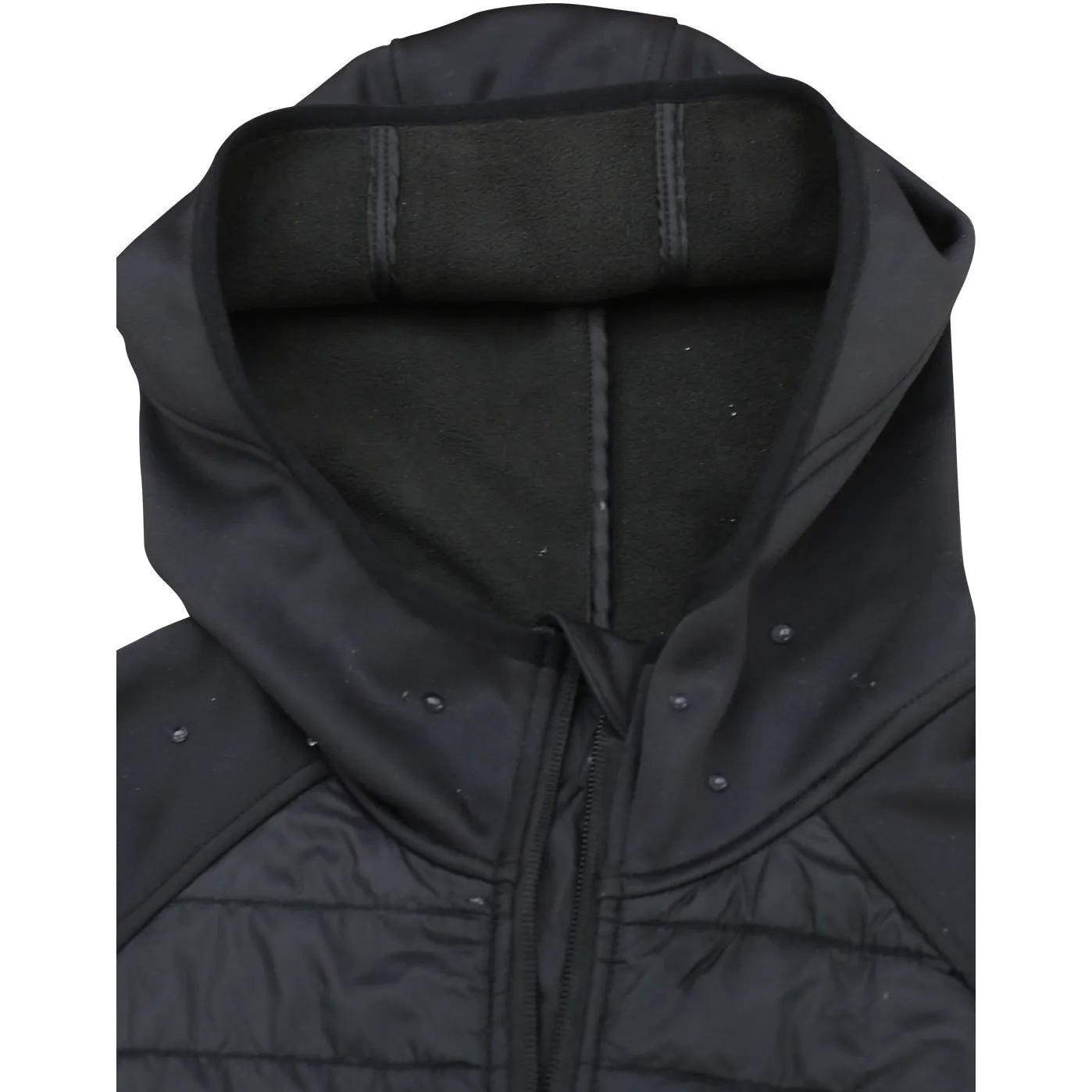 Lesmart Men's Hooded Puffer Hybrid Jacket