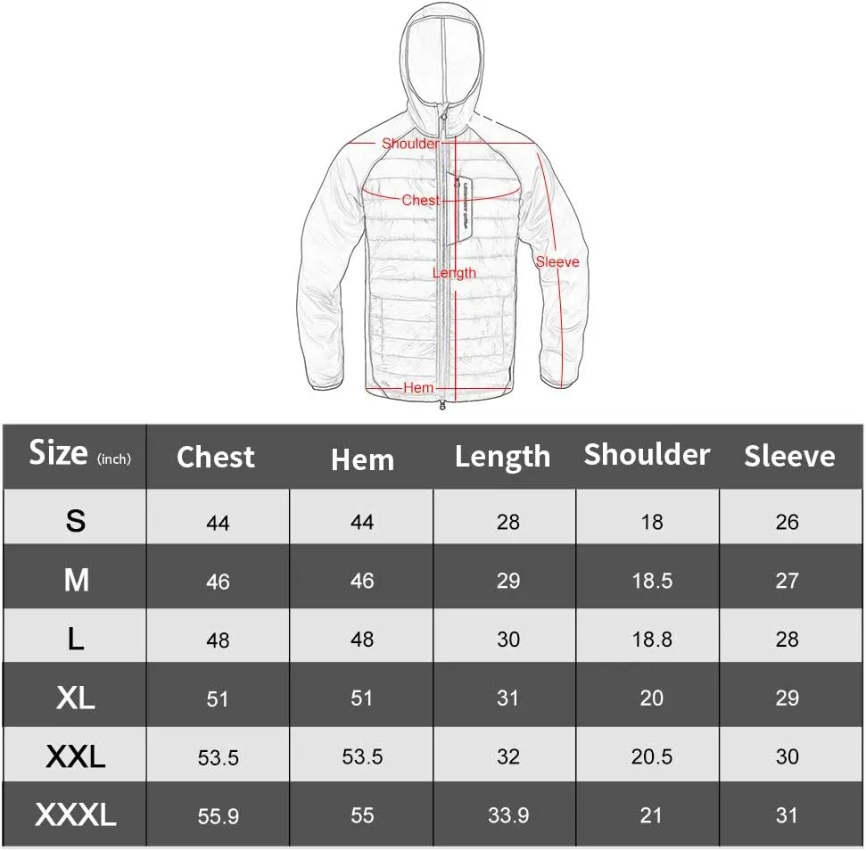 Lesmart Men's Hooded Puffer Hybrid Jacket