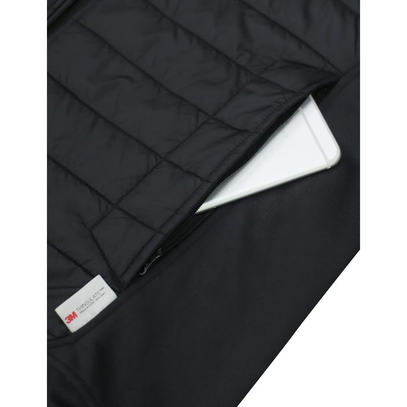 Lesmart Men's Hooded Puffer Hybrid Jacket