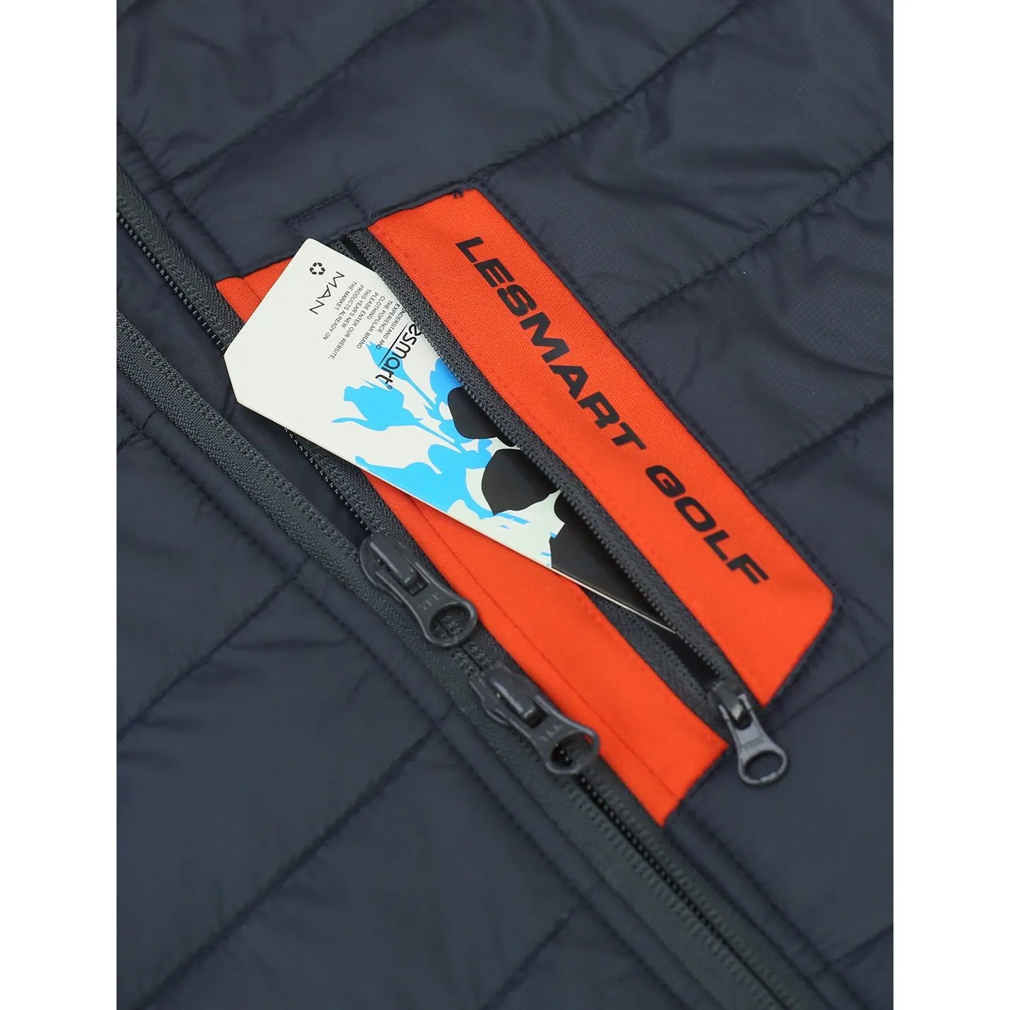 Lesmart Men's Hooded Puffer Hybrid Jacket