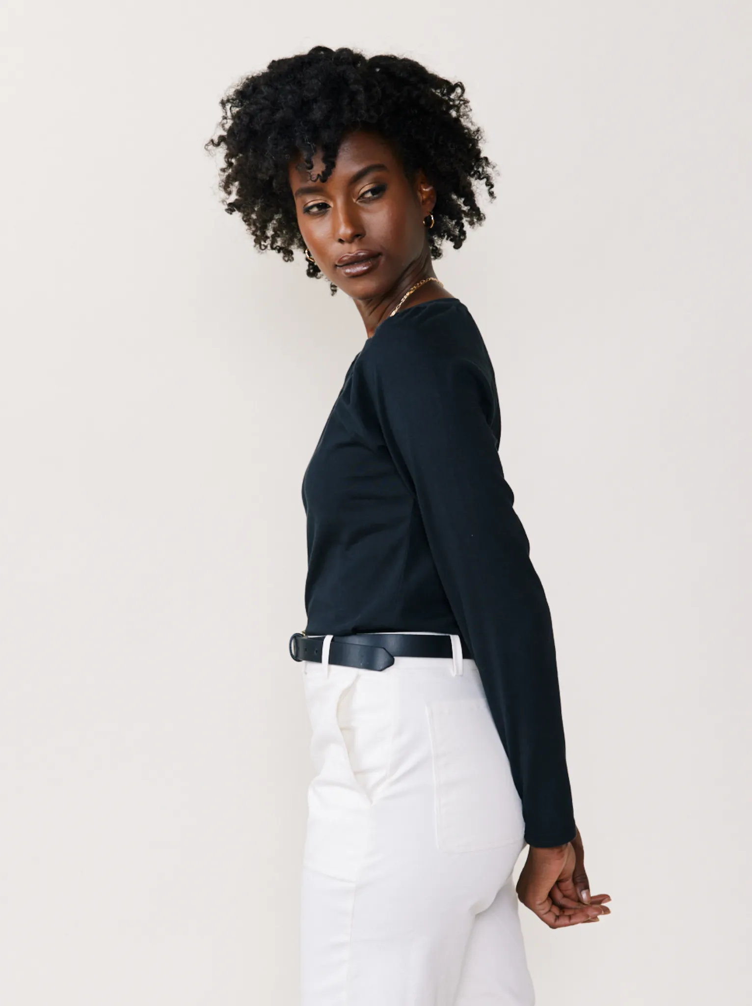 Marine Feminine Neck Tee