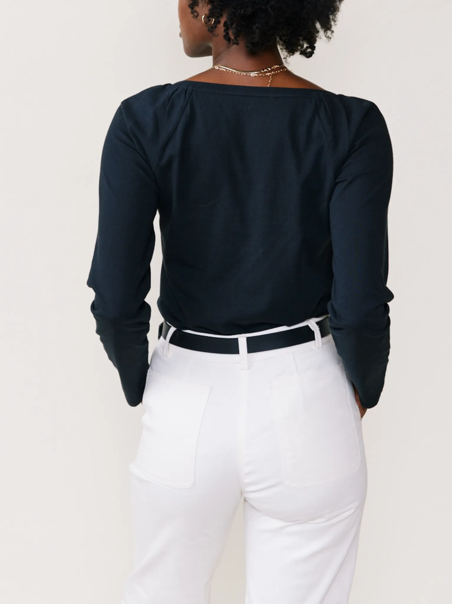 Marine Feminine Neck Tee