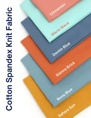 Pixie Packs Cotton Spandex Knit Fat Quarter Bundle. - Autumn Hues
