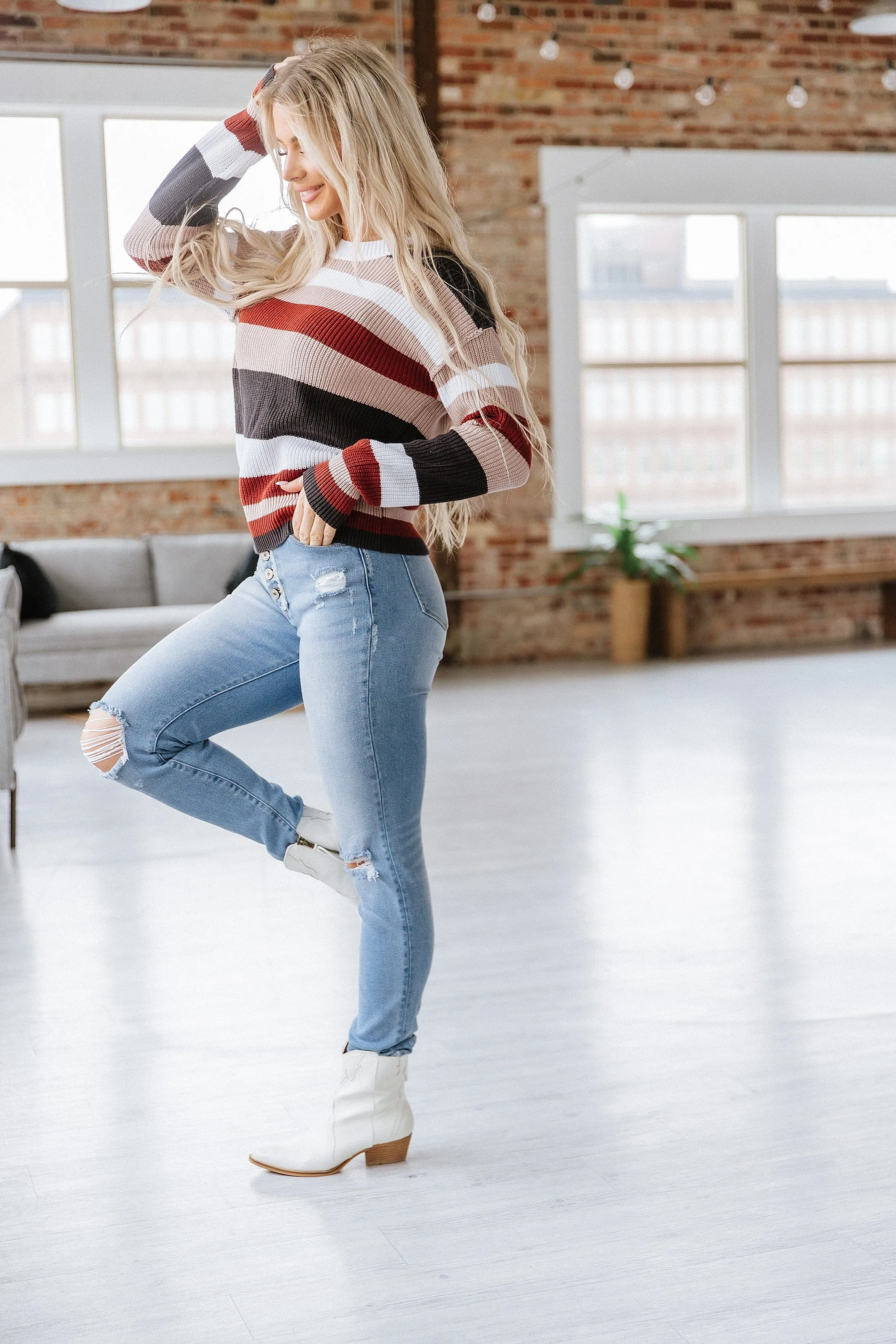 Ruth Striped Knitted Sweater | S-XL | PRE ORDER