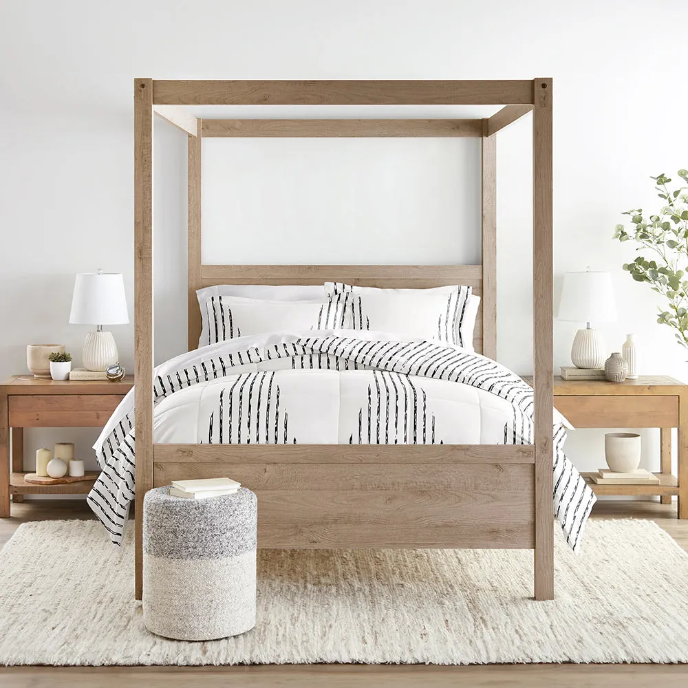 Sale - Patterned Down-Alternative Comforter Set
