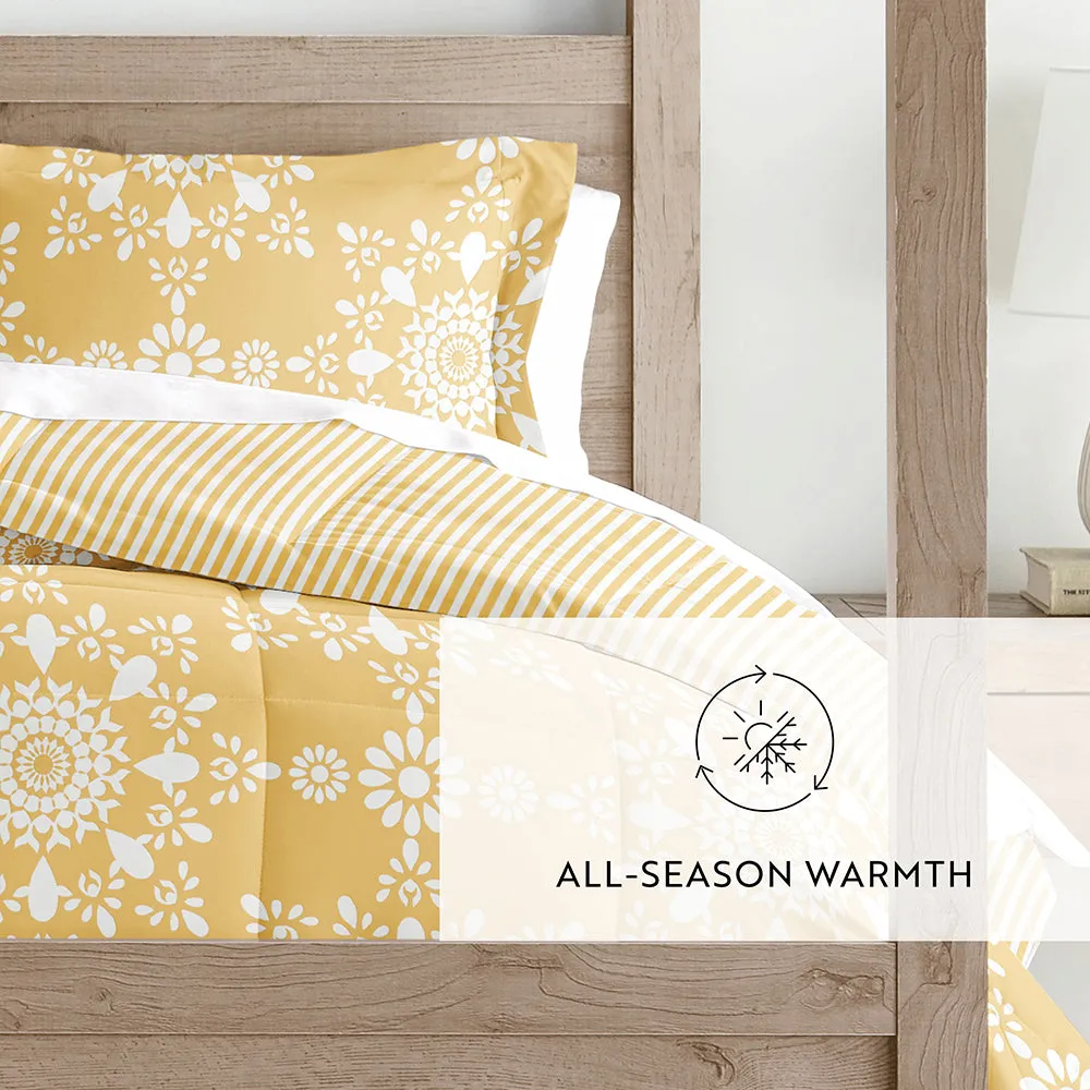 Sale - Patterned Down-Alternative Comforter Set