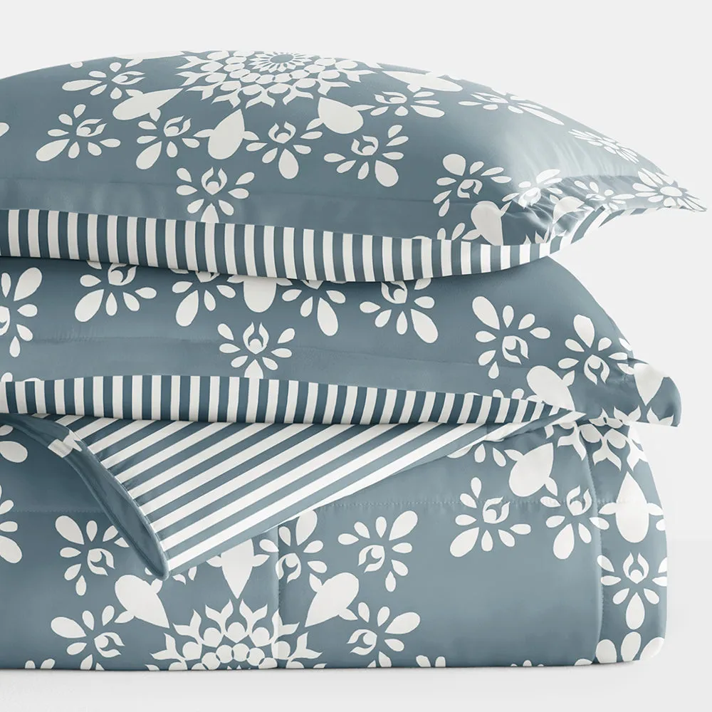 Sale - Patterned Down-Alternative Comforter Set