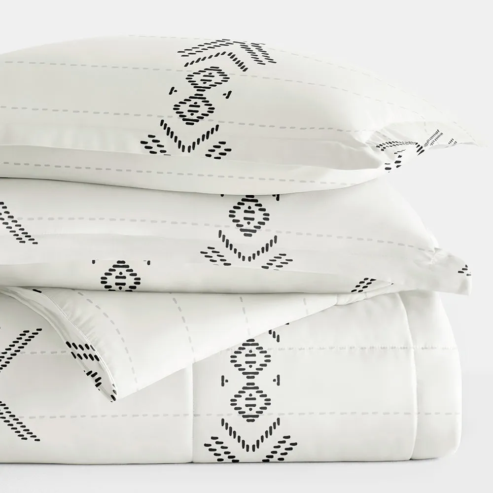 Sale - Patterned Down-Alternative Comforter Set