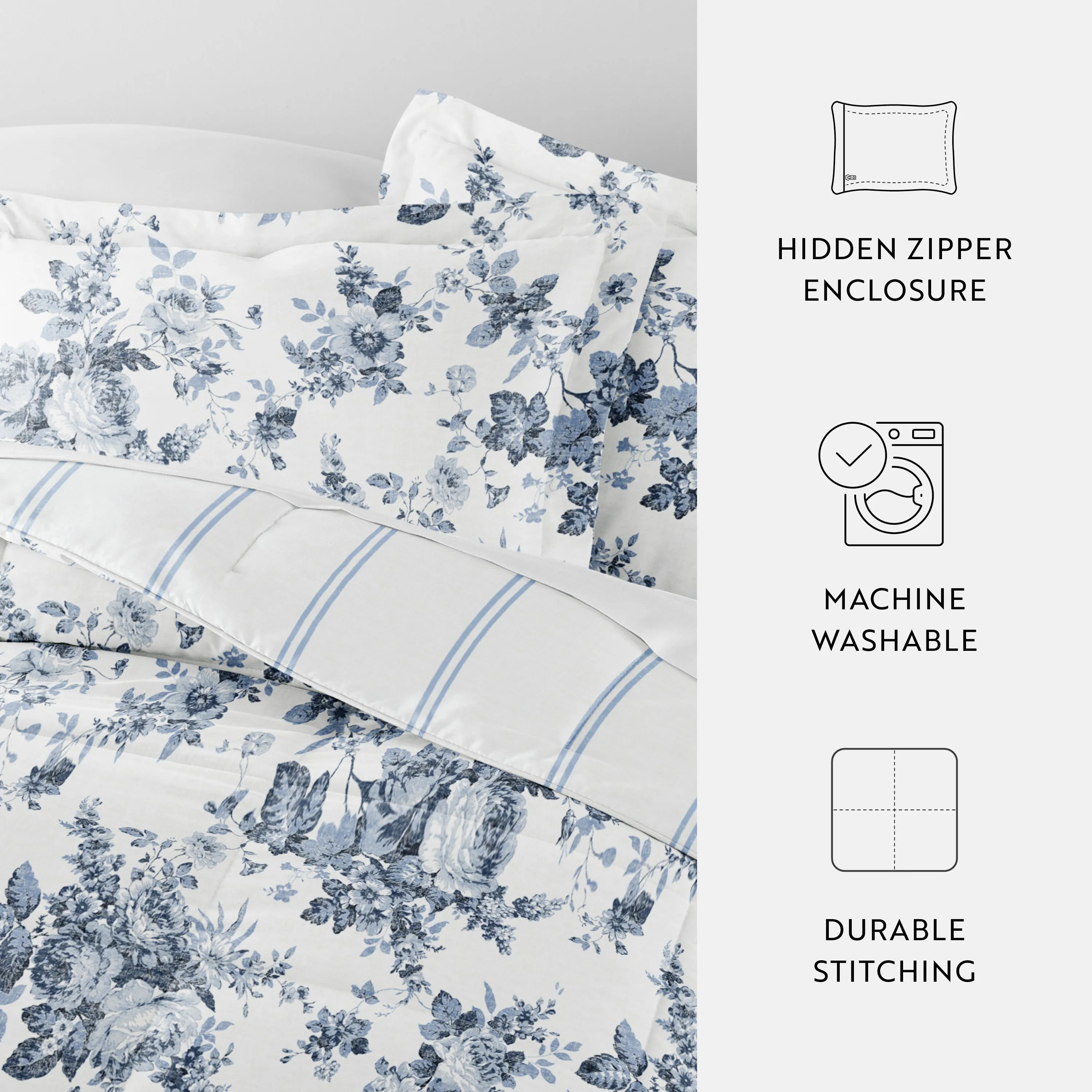 Sale - Patterned Down-Alternative Comforter Set