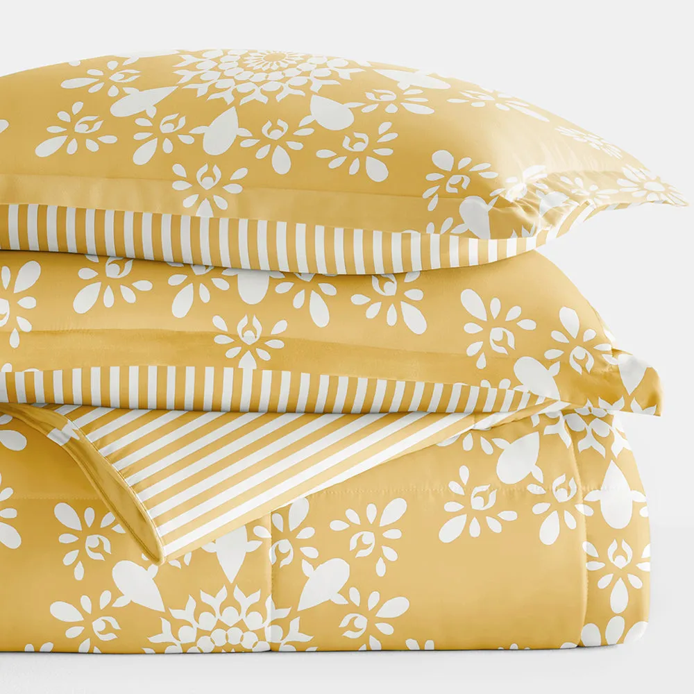 Sale - Patterned Down-Alternative Comforter Set