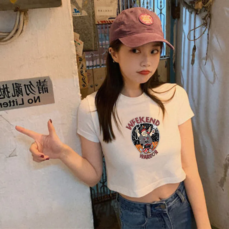 Short Sleeve T-Shirt Women INS Popular Fitting Feminine Tops Sexy Trendy Summer T-Shirt