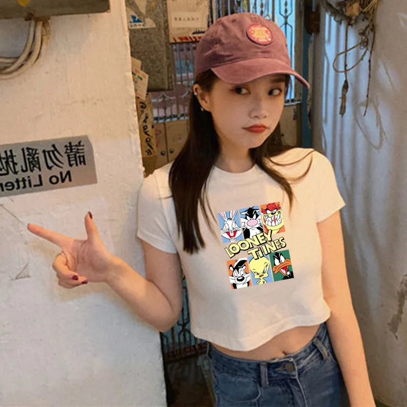 Short Sleeve T-Shirt Women INS Popular Fitting Feminine Tops Sexy Trendy Summer T-Shirt
