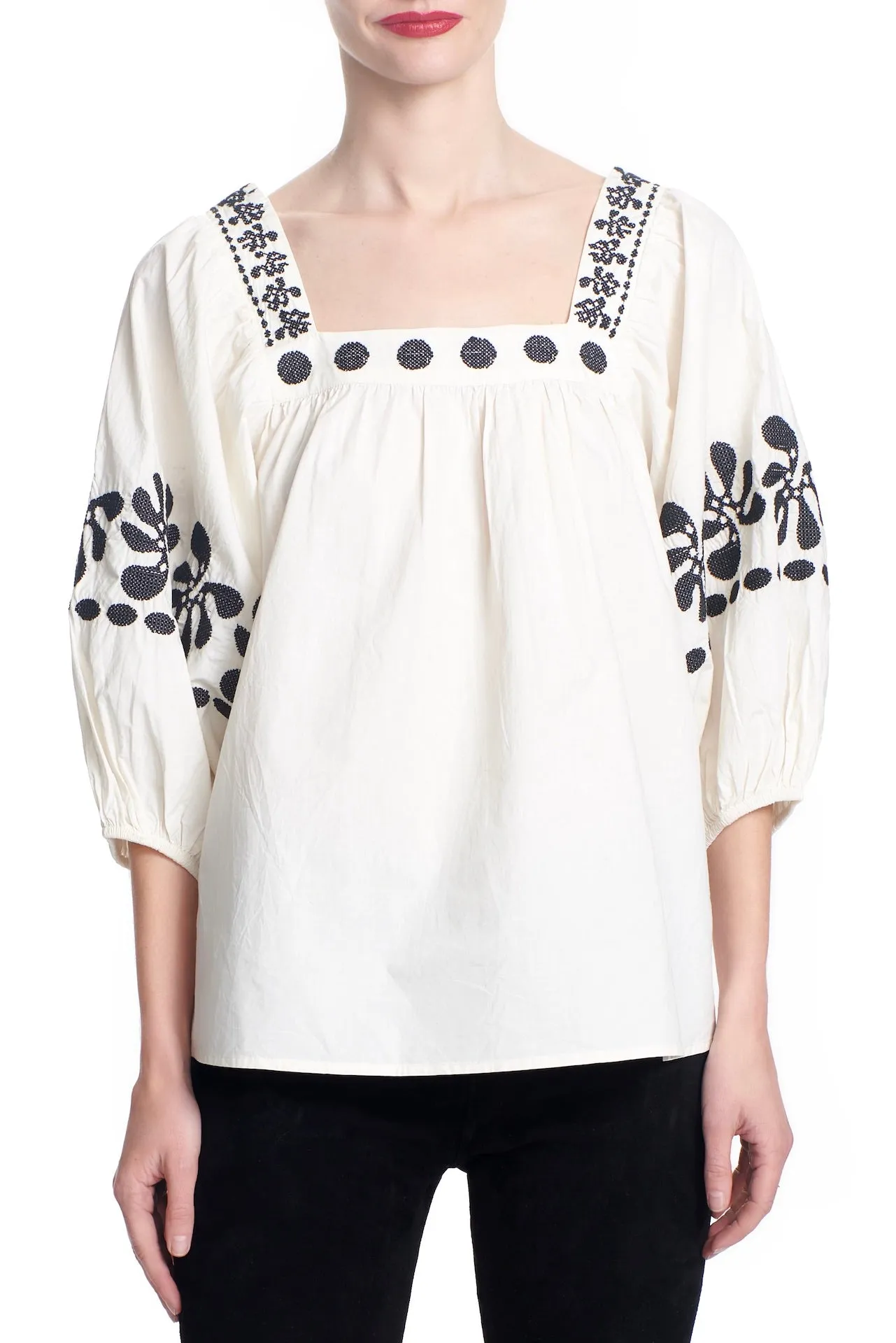 THE WINNIE TOP - SS pressed flower