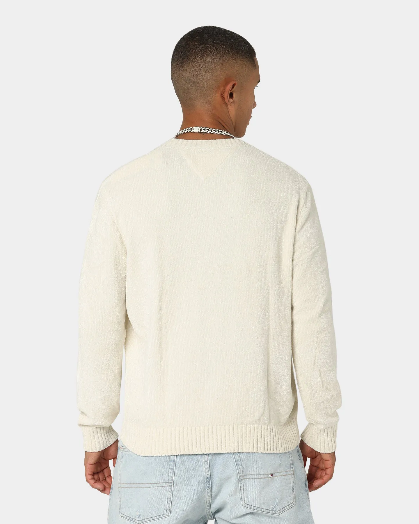 Tommy Jeans Tommy Flag Sweater Ivory