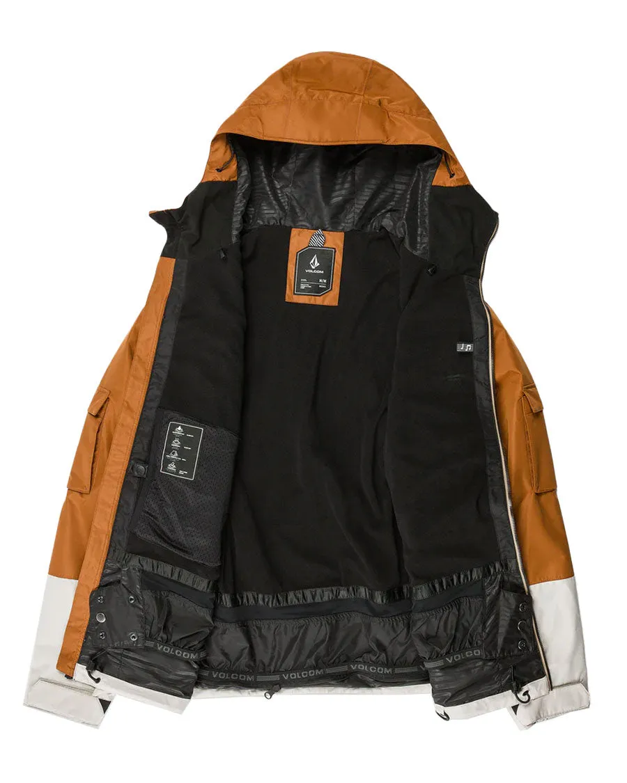 Volcom Men's Nightbreaker 20K Jkt Chestnut Brown Smp 2025
