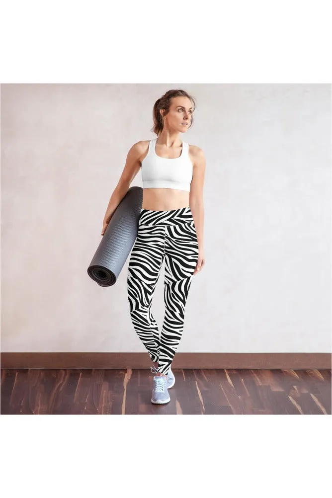 Zebra Print Yoga Leggings